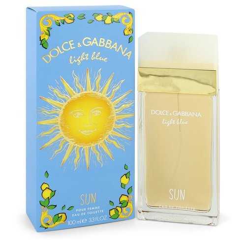 Light Blue Sun by Dolce & Gabbana Eau De Toilette Spray 3.4 oz (Women)